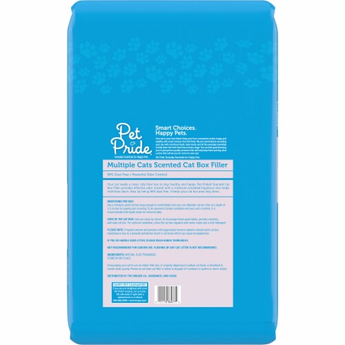 Pet Pride® Multiple Cats Scented Cat Box Filler Perspective: back