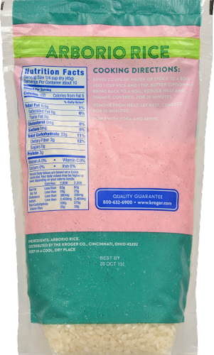 Kroger® Arborio Rice Perspective: back