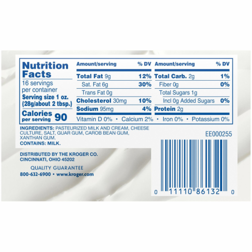 Kroger® Original Cream Cheese Perspective: back
