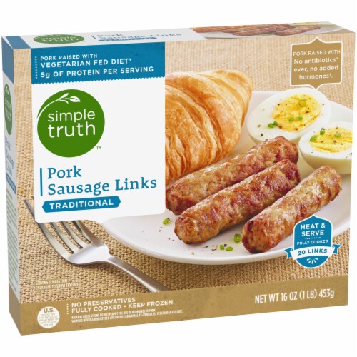 Simple Truth® Traditional Pork Sausage Links Perspective: back