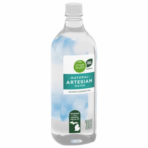 Simple Truth® Artesian Bottled Water Perspective: back