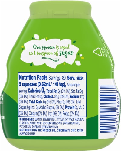 Kroger® Stevia Zero Calorie Liquid Sweetener Blend Perspective: back