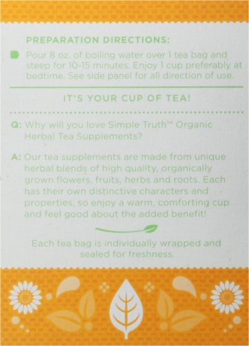 Simple Truth Organic™ Senna Leaf & Chamomile Laxative Tea Bags Perspective: back