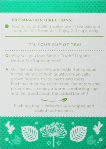 Simple Truth Organic™ Digestive Herbal Tea Perspective: back