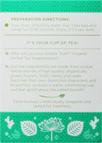 Simple Truth Organic™ Digestive Herbal Tea Perspective: back