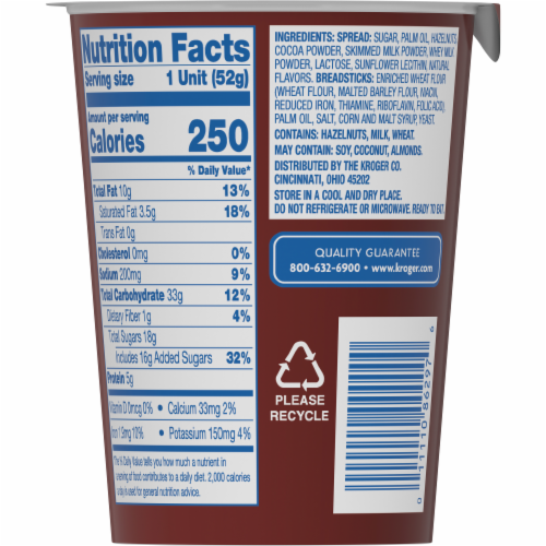 Kroger® Hazelnut Spread with Breadsticks, 1.8 oz Kroger