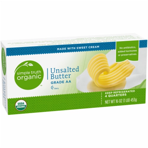 Simple Truth Organic® Unsalted Butter Sticks Perspective: back