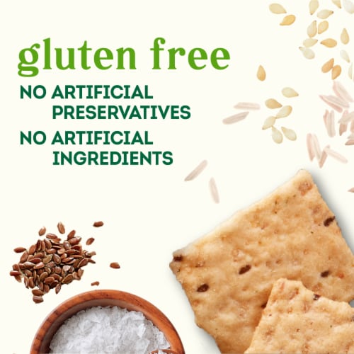 Simple Truth® 7 Ancient Grains with Sea Salt Rice Crackers Perspective: back