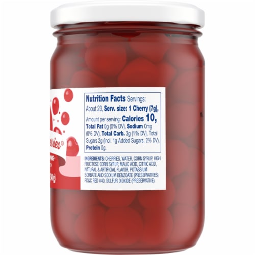 Kroger® Jumbo Maraschino Cherries Ice Cream Dessert Topping Perspective: back