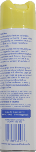 Kroger® Lemon Scent Furniture Polish Aerosol Can Perspective: back