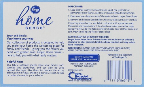 Kroger® Springtime Scent Fabric Softener Perspective: back