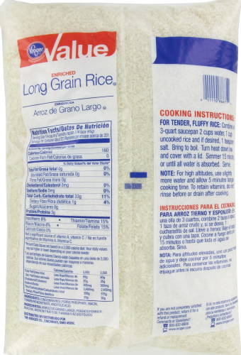 Kroger® Value Long Grain Rice Perspective: back
