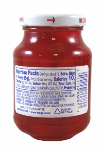 Kroger® Maraschino Cherries Perspective: back