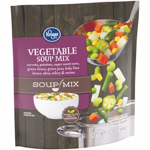Kroger® Frozen Vegetable Soup Mix Perspective: back