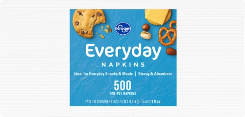Kroger® Strong & Absorbent Everyday Paper Napkins Perspective: back