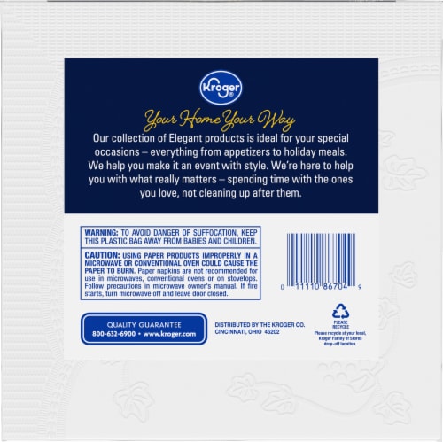 Kroger® Elegant Dinner Paper Napkins Perspective: back