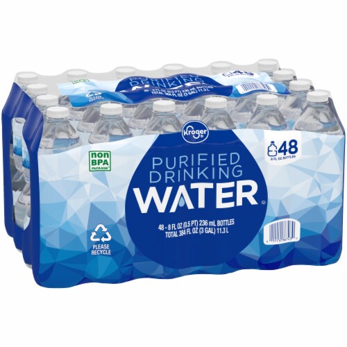 Kroger® Purified Mini Bottled Water Perspective: back