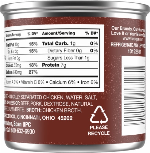 Kroger® Original Vienna Sausages Perspective: back