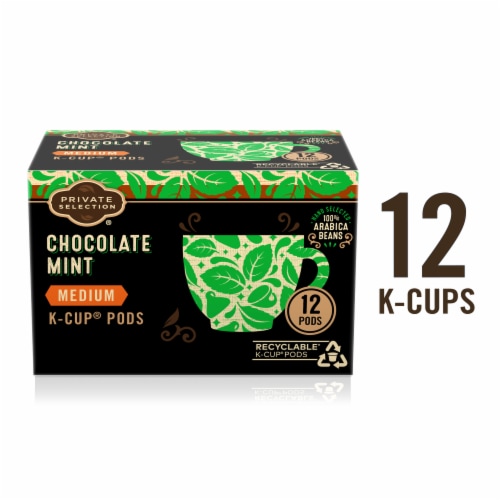 Private Selection® Chocolate Mint Medium Roast K-Cup® Coffee Pods Perspective: back