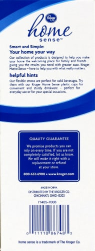 Kroger®  Striped Flexible Straws Perspective: back