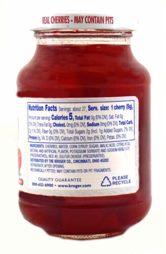 Kroger® Maraschino Cherries with Stems Perspective: back