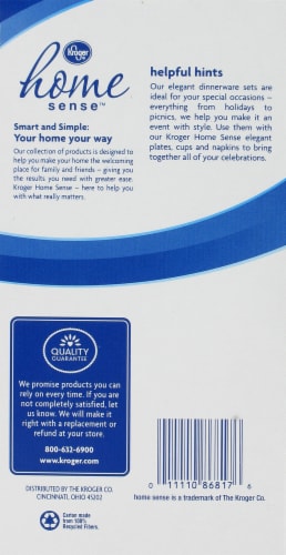 Kroger® Plastic Dinnerware Set Perspective: back