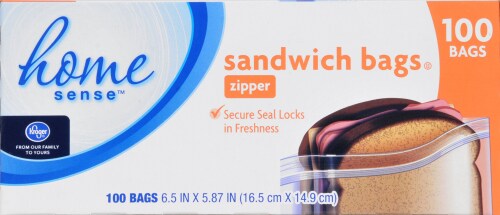 Kroger®  Zipper Sandwich Bags Perspective: back