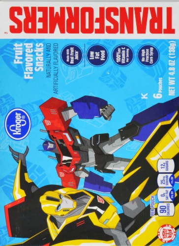 Kroger® Transformers Fruit Flavored Snacks Perspective: back