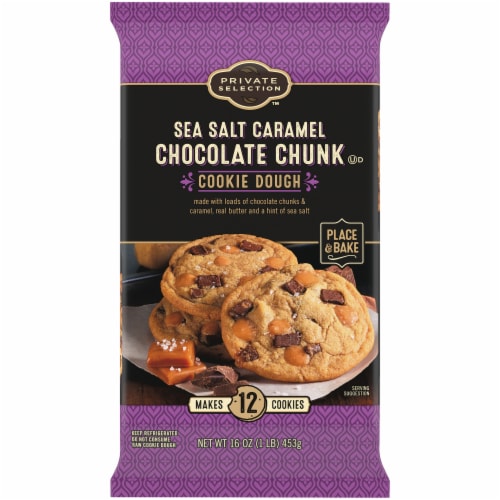 Private Selection® Sea Salt Caramel Chocolate Chunk Cookie Dough Perspective: back