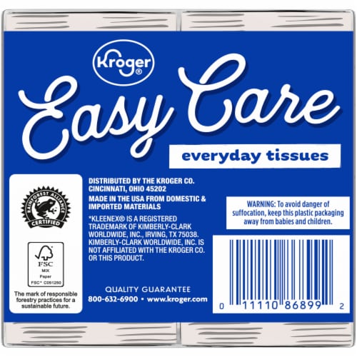 Kroger® ® Pocket Pack Facial Tissue Perspective: back