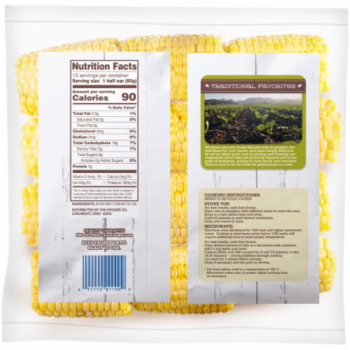 Kroger® Traditional Favorites Frozen Corn on the Cob Tots Super Sweet Perspective: back