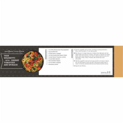Kroger® 100% Whole Grain Thin Spaghetti Perspective: back