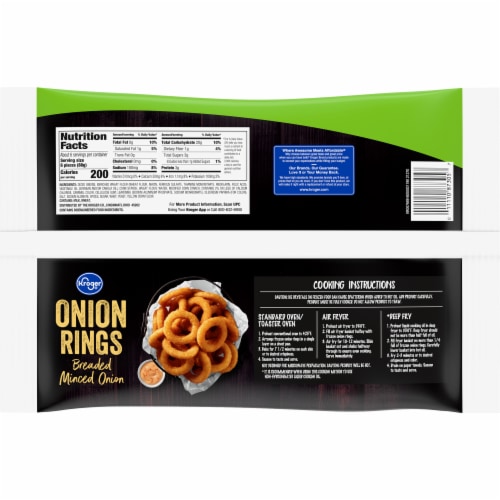 Kroger® Minced Breaded Onion Rings Perspective: back