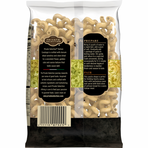 Private Selection® Italian Cavatappi Pasta Perspective: back