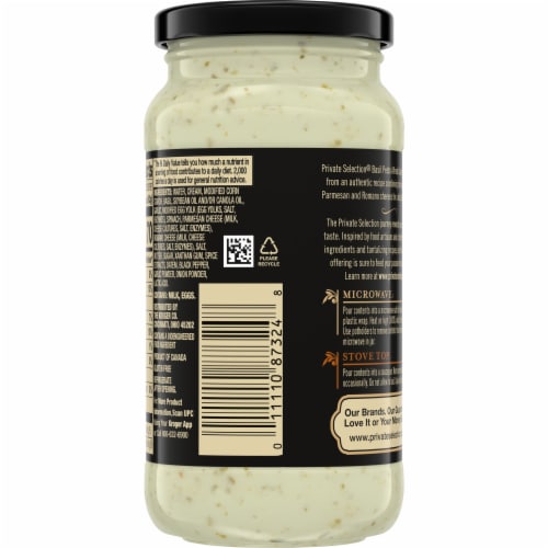 Private Selection® Basil Pesto Alfredo Cream Sauce Perspective: back