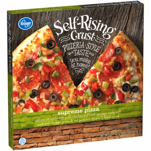 Kroger® Supreme Self Rising Crust Frozen Pizza Perspective: back