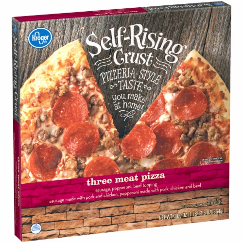Kroger® Three Meat Self Rising Crust Frozen Pizza Perspective: back