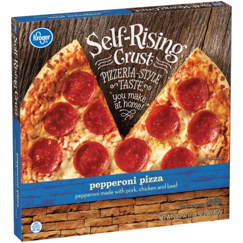Kroger® Pepperoni Self Rising Crust Frozen Pizza Perspective: back