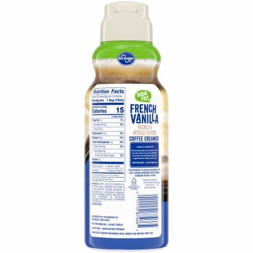 Kroger® Sugar Free French Vanilla Coffee Creamer Perspective: back