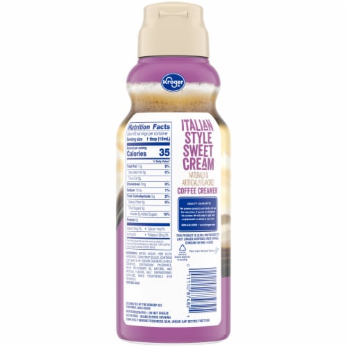 Kroger® Italian Style Sweet Cream Coffee Creamer Perspective: back