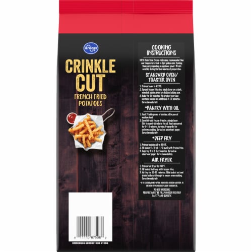 Kroger® Crinkle Cut French Fries Perspective: back