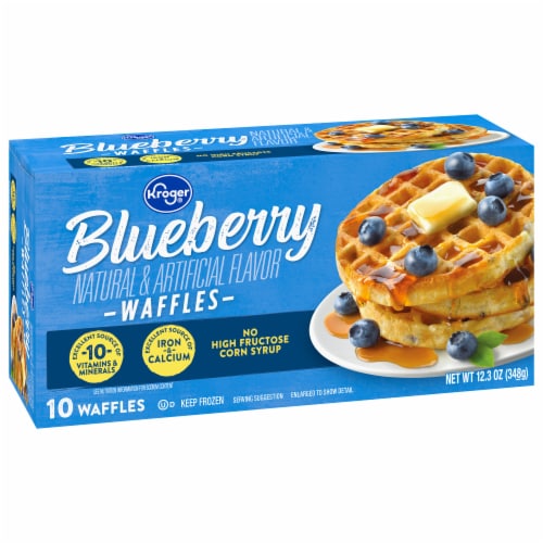 Kroger® Blueberry Waffles Perspective: back