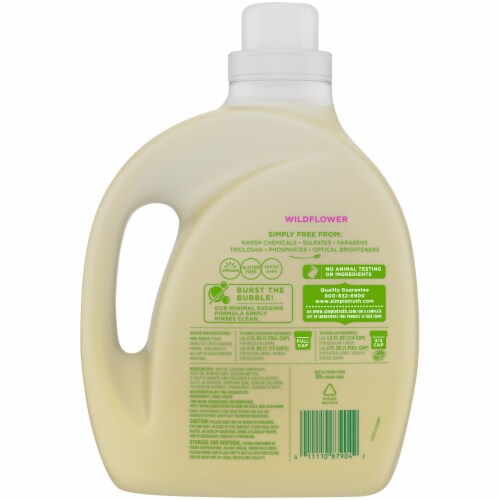 Simple Truth® Wildflower Plant Based Liquid Laundry Detergent Perspective: back
