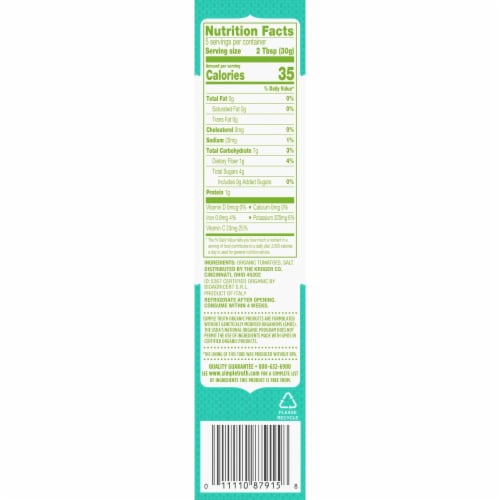 Simple Truth Organic™ Double Concentrated Tomato Paste Perspective: back