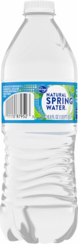 Kroger® Natural Spring Bottled Water Perspective: back
