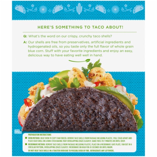 Simple Truth Organic™ Gluten Free Blue Corn Taco Shells Perspective: back