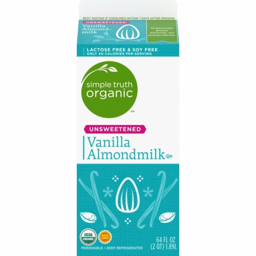 Simple Truth Organic™ Unsweetened Vanilla Almond Milk Perspective: back