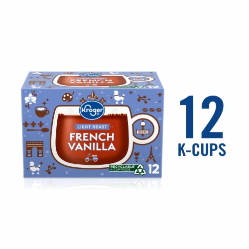 Kroger® French Vanilla Light Roast Coffee Pods Perspective: back