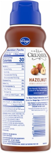 Kroger® Hazelnut Coffee Creamer Perspective: back