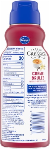 Kroger® Creme Brulee Coffee Creamer Perspective: back